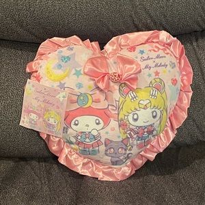 Sailor Moon x My Melody Heart Mini Pillow
